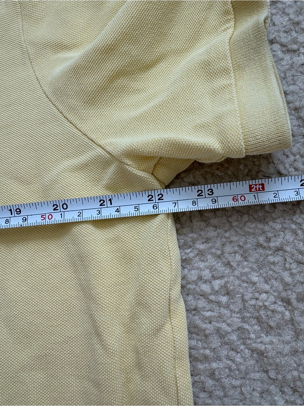 Polo Ralph Lauren yellow iconic classic mesh polo shirt sz L preppy old money - Picture 4 of 6